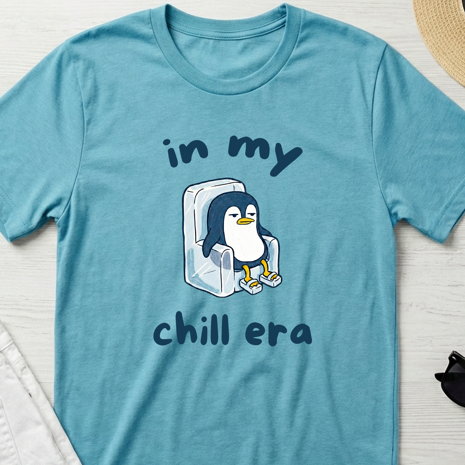 "In My Chill Era" Unbothered Penguin Shirt