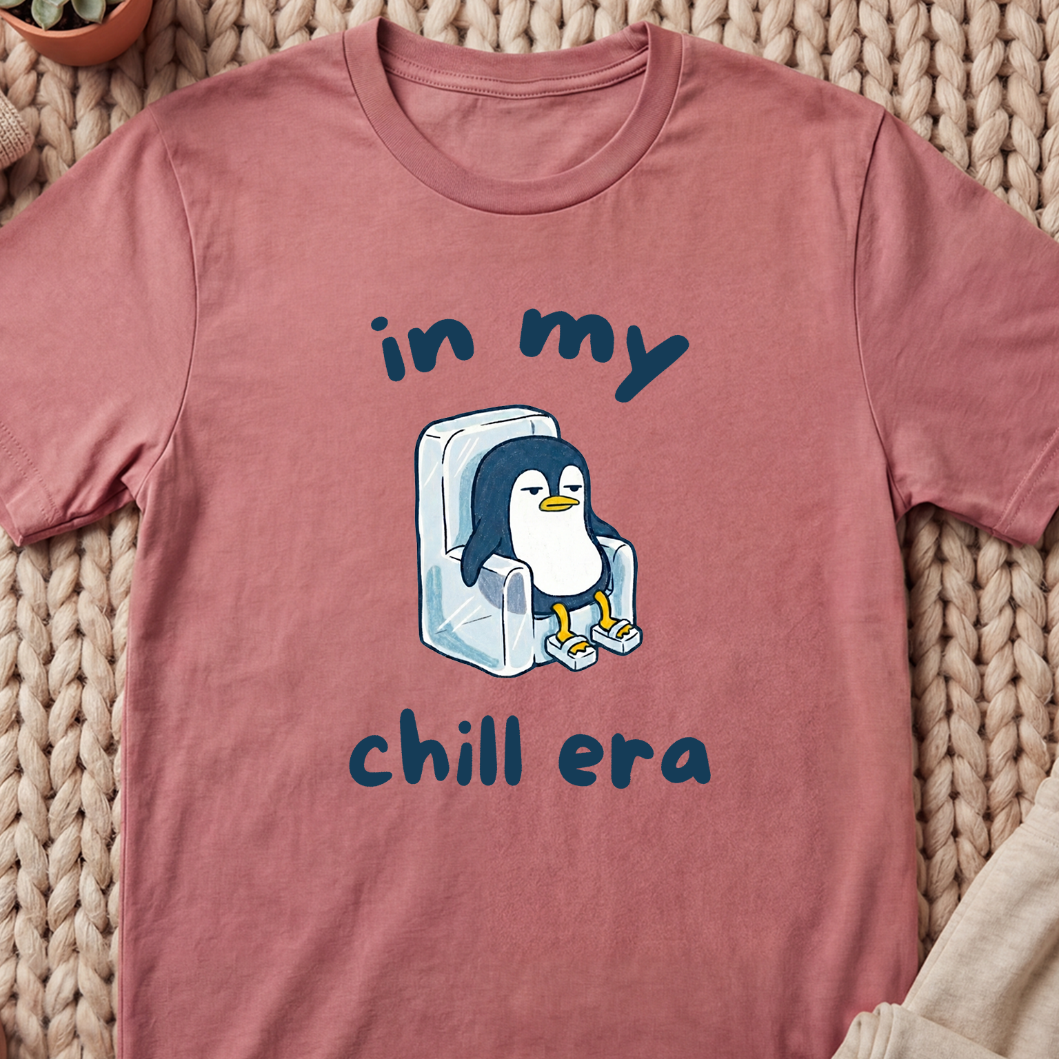 "In My Chill Era" Unbothered Penguin Shirt
