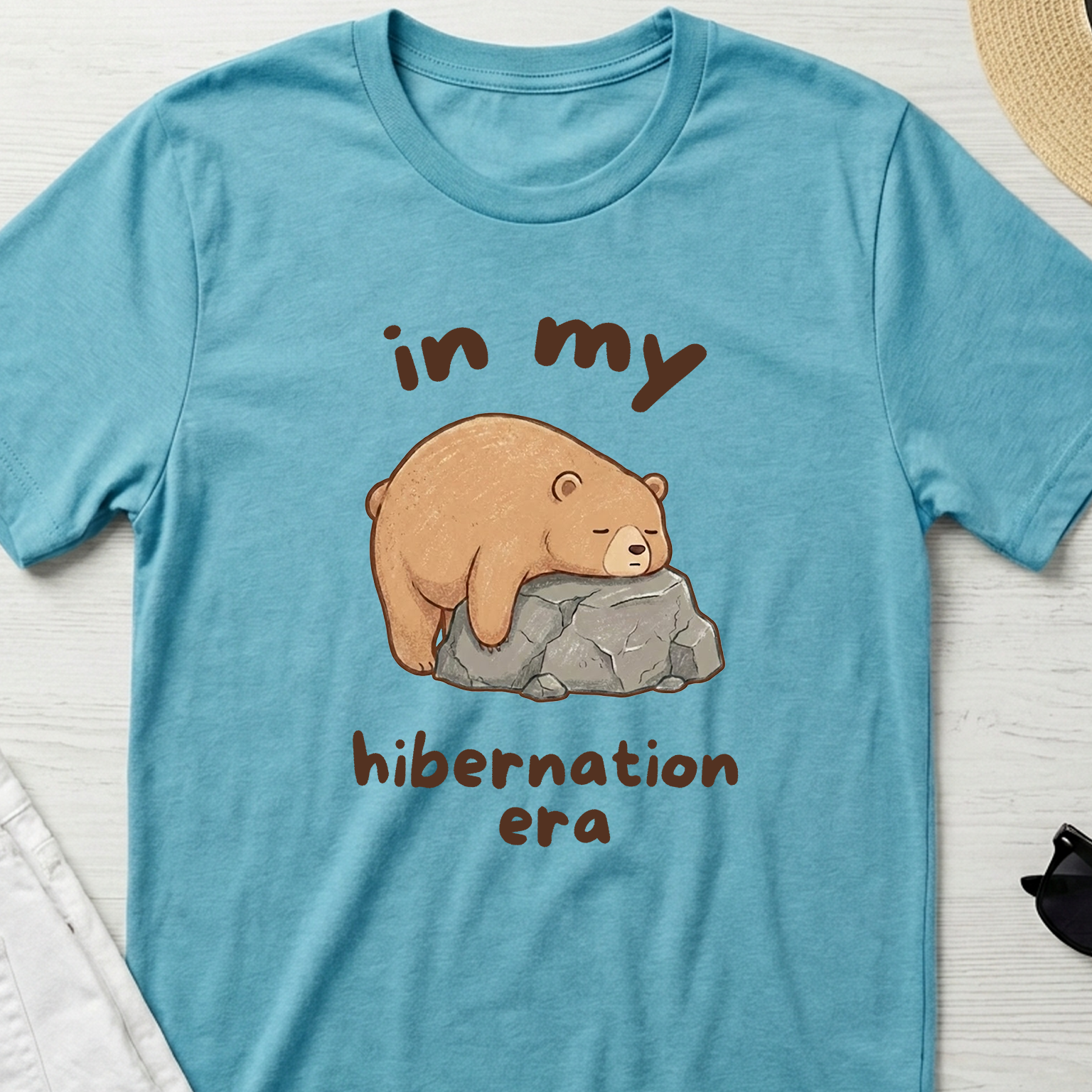 "In My Hibernation Era" Sleepy Bear T-Shirt