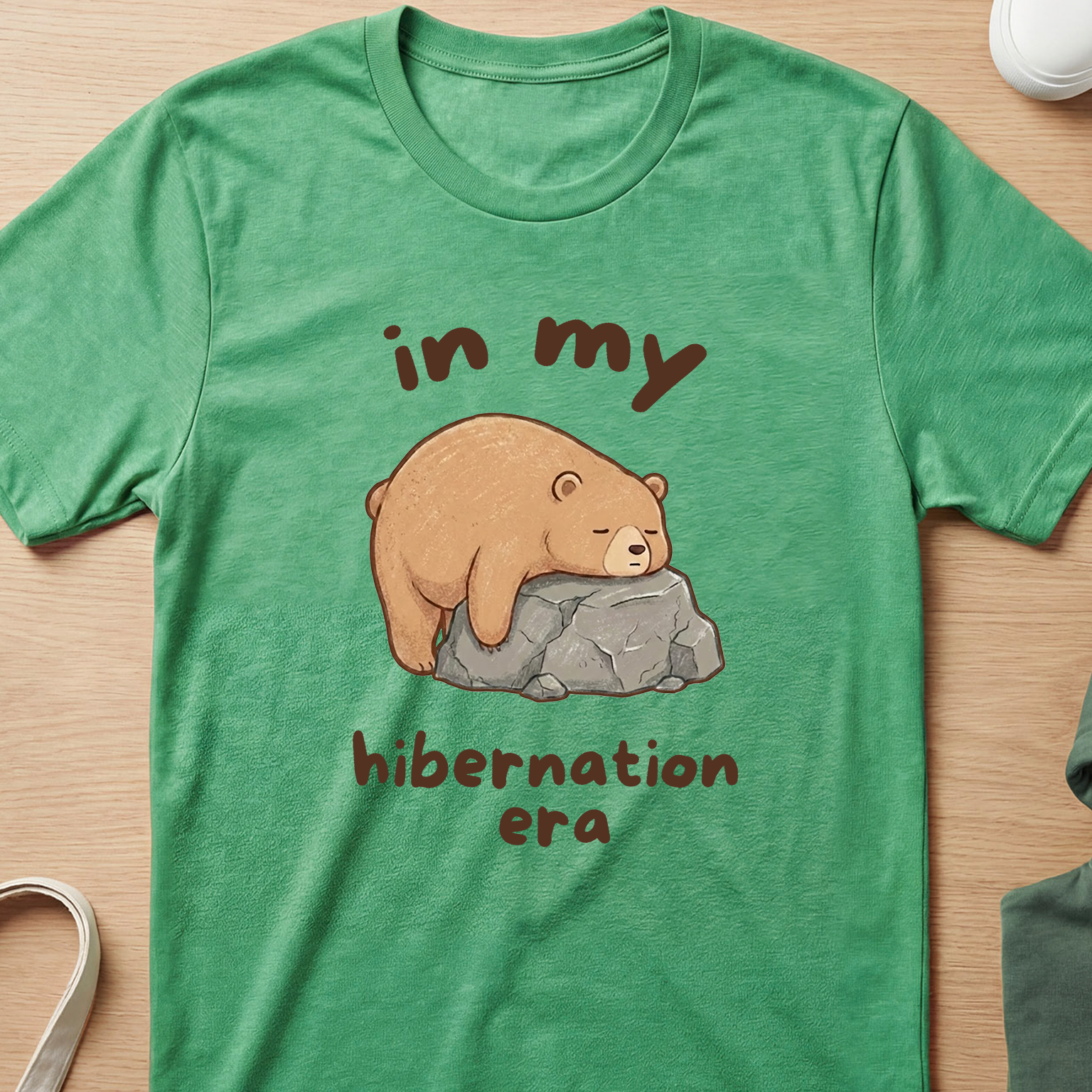 "In My Hibernation Era" Sleepy Bear T-Shirt