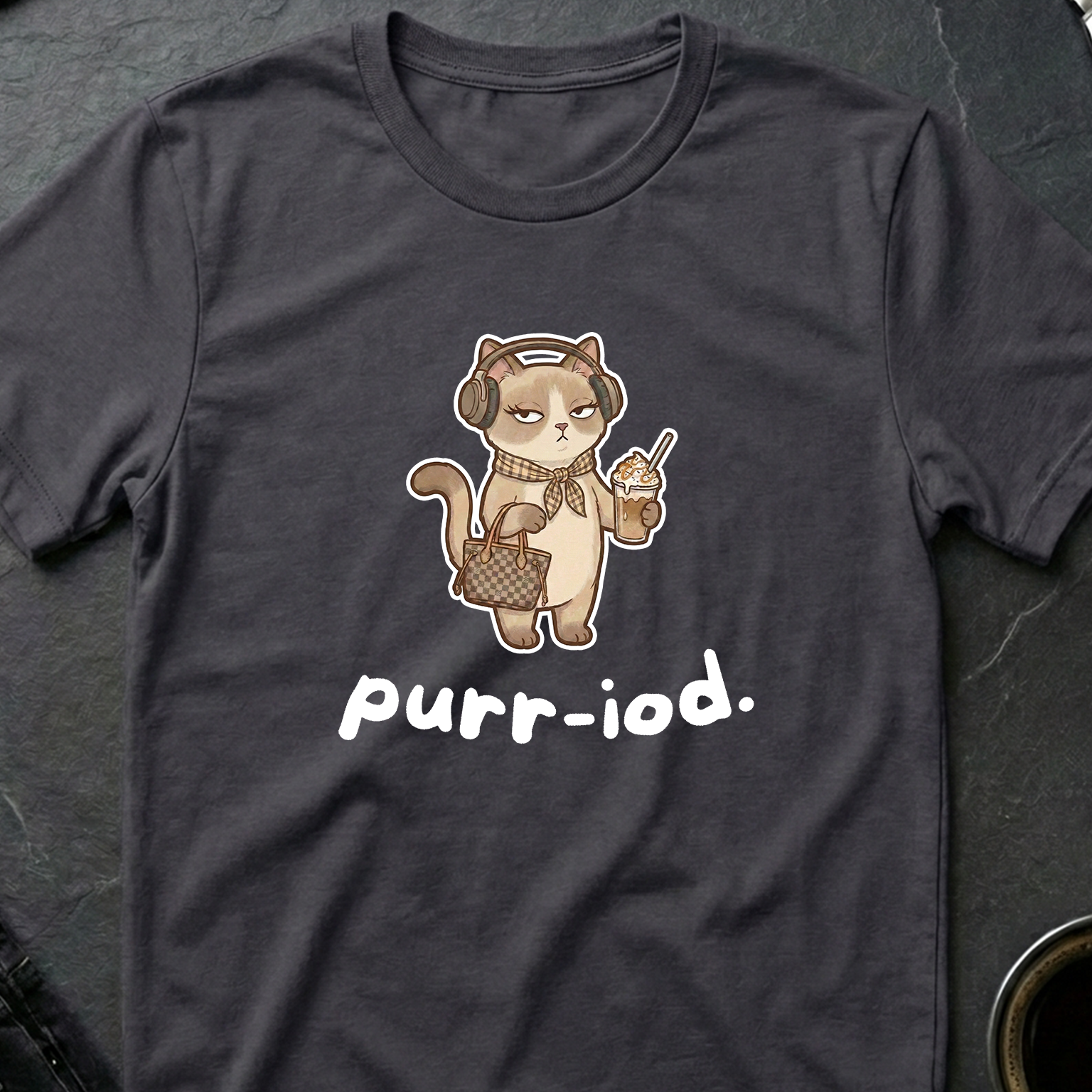 "Purr-iod" Sassy Diva Cat T-Shirt