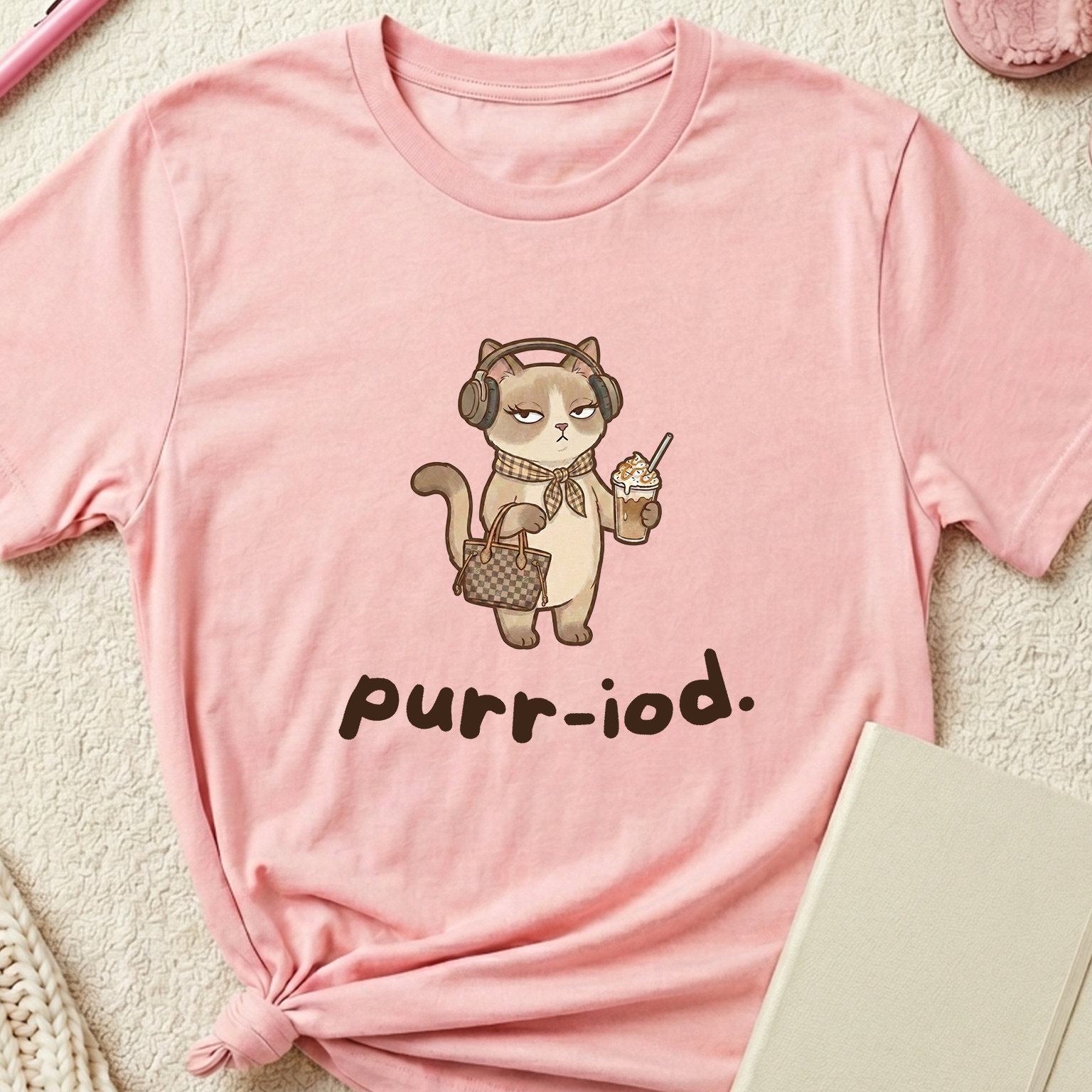 "Purr-iod" Sassy Diva Cat T-Shirt