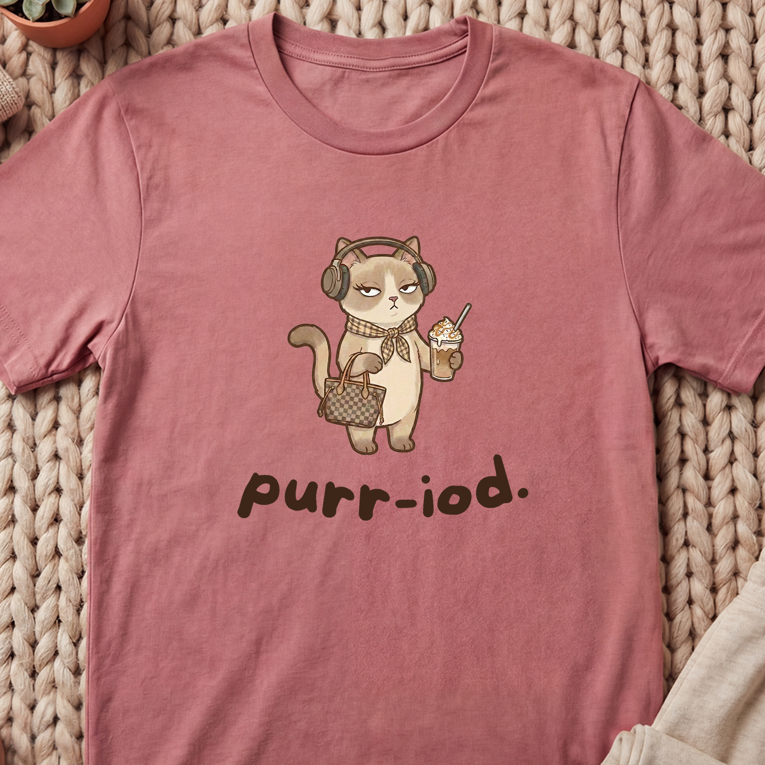 "Purr-iod" Sassy Diva Cat T-Shirt