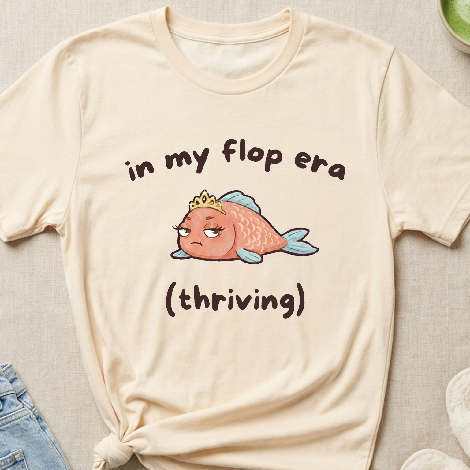 "In My Flop Era (Thriving)" Diva Fish T-Shirt