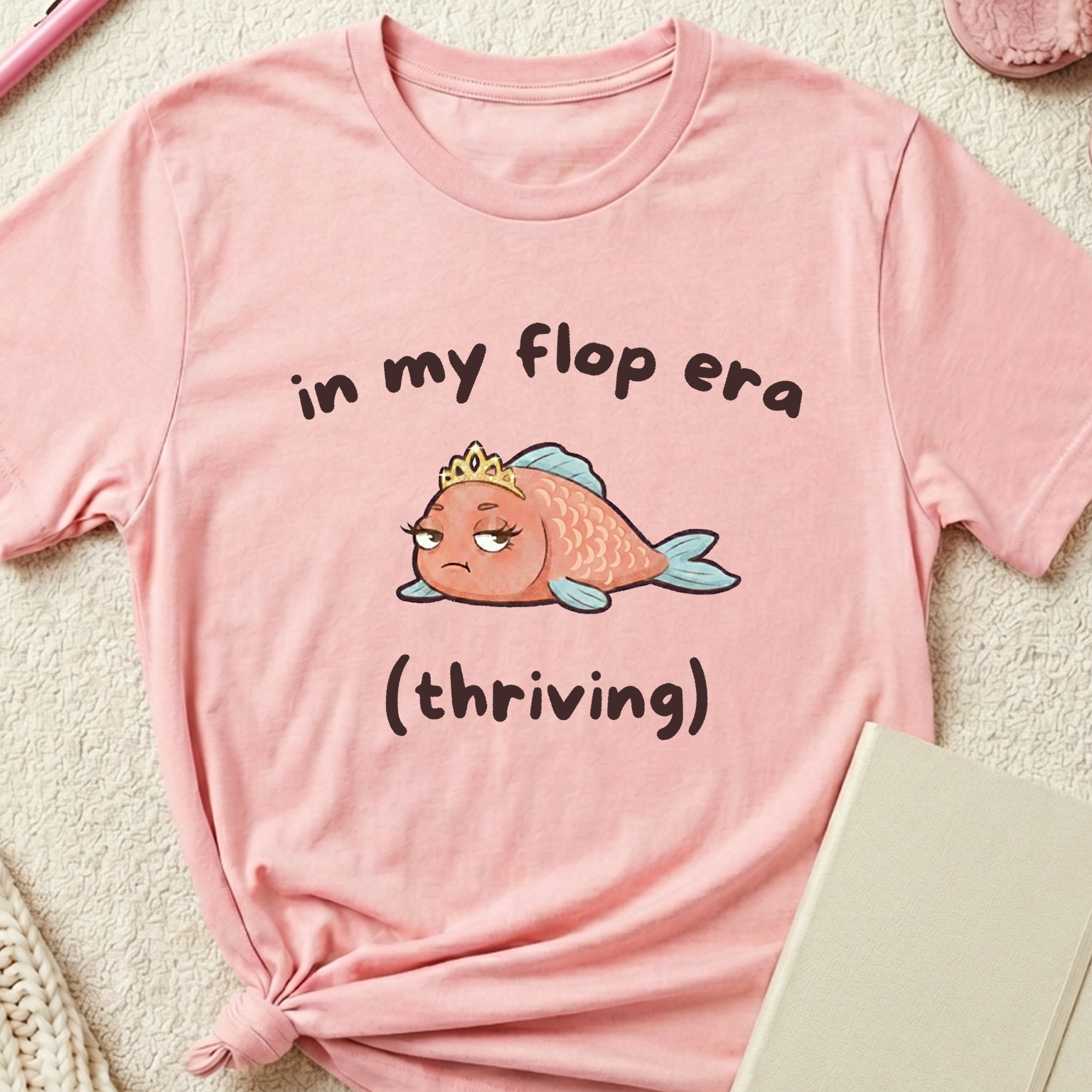 "In My Flop Era (Thriving)" Diva Fish T-Shirt