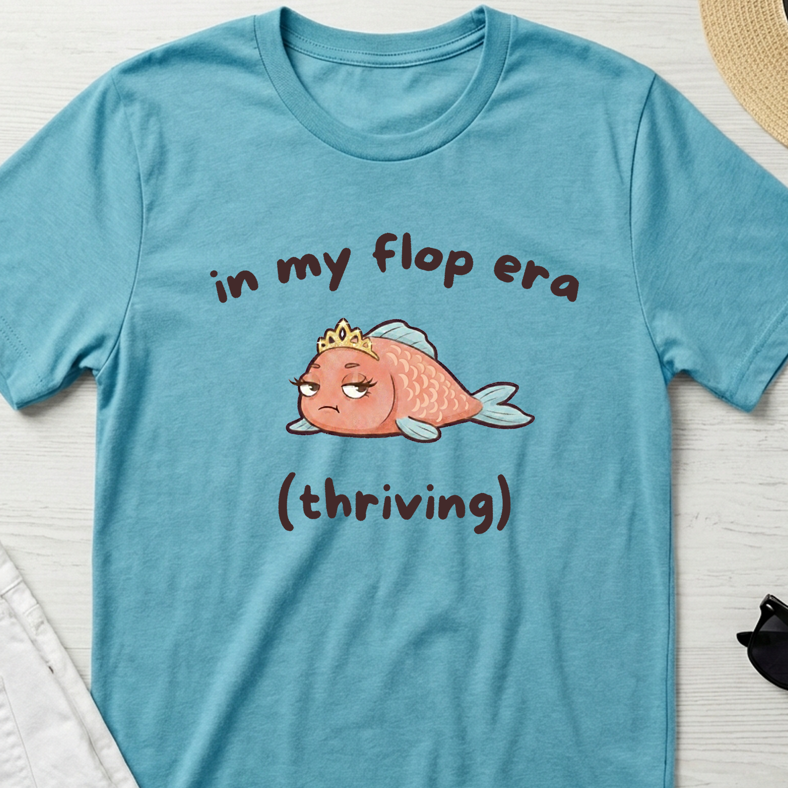 "In My Flop Era (Thriving)" Diva Fish T-Shirt