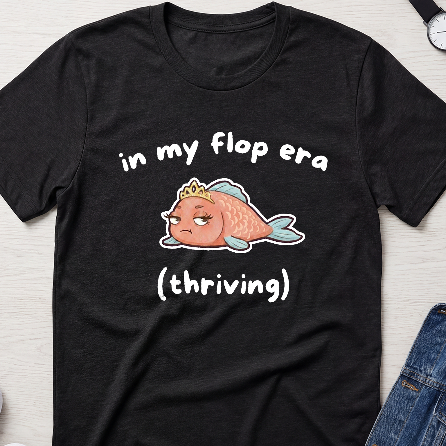 "In My Flop Era (Thriving)" Diva Fish T-Shirt