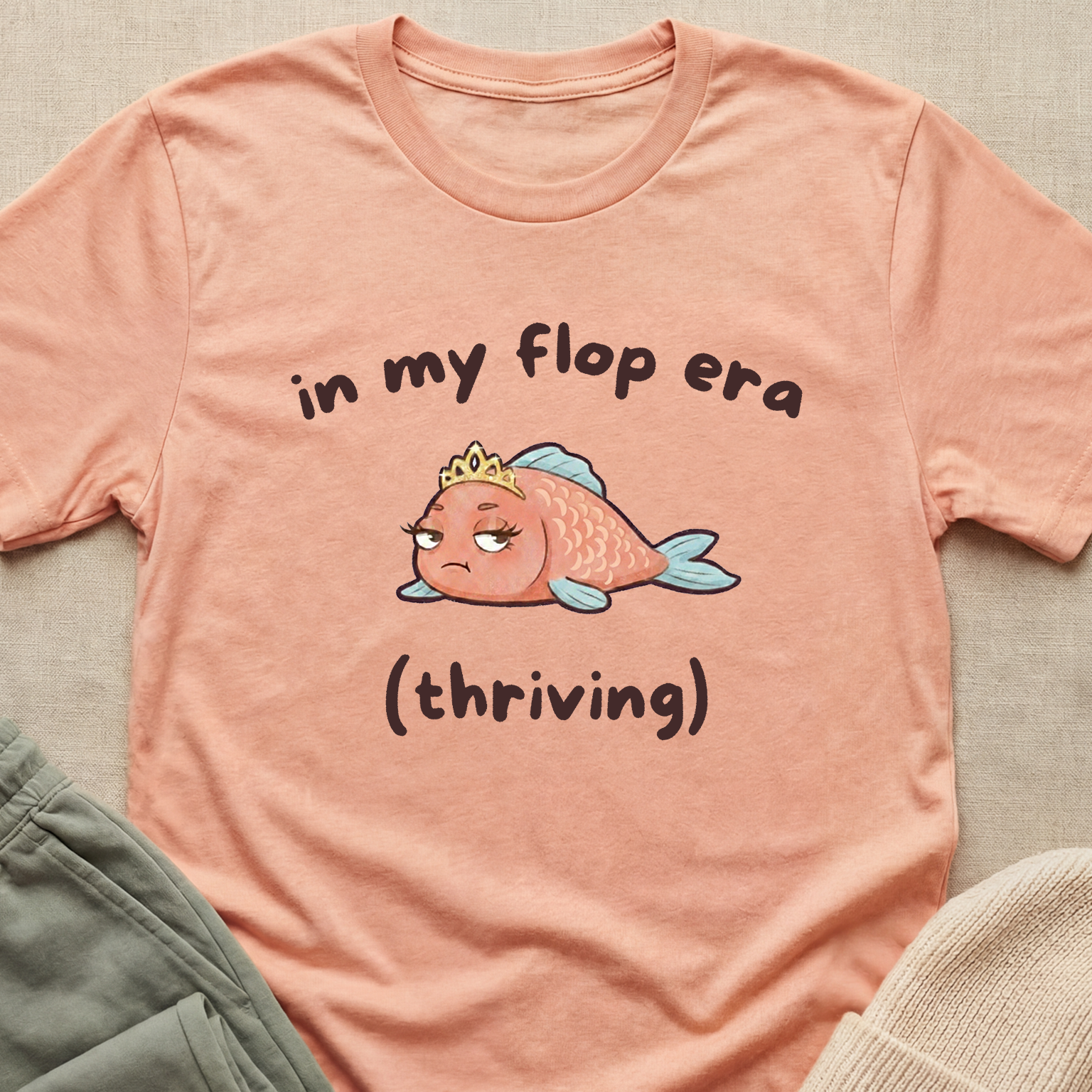 "In My Flop Era (Thriving)" Diva Fish T-Shirt