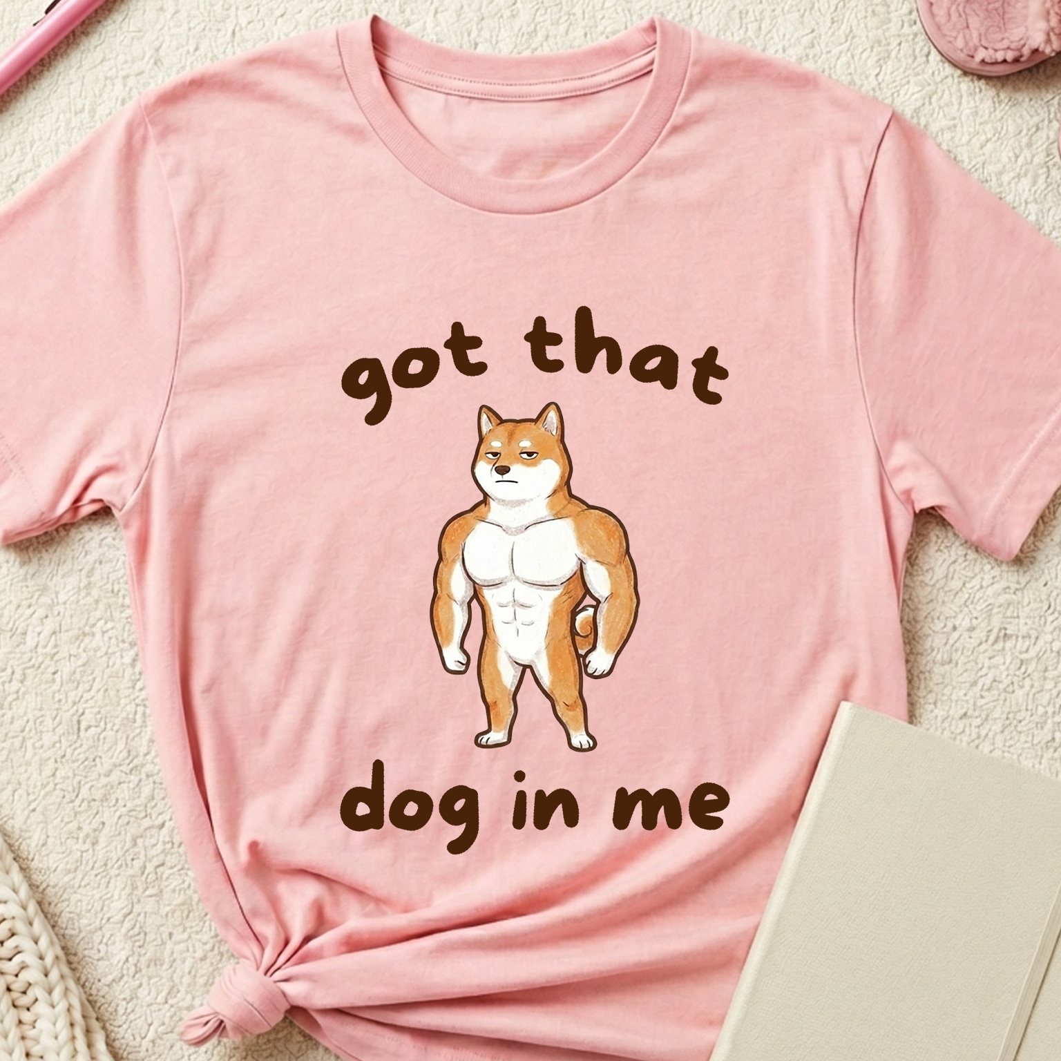 "Got that Dog In Me" Muscular Shiba Inu T-Shirt