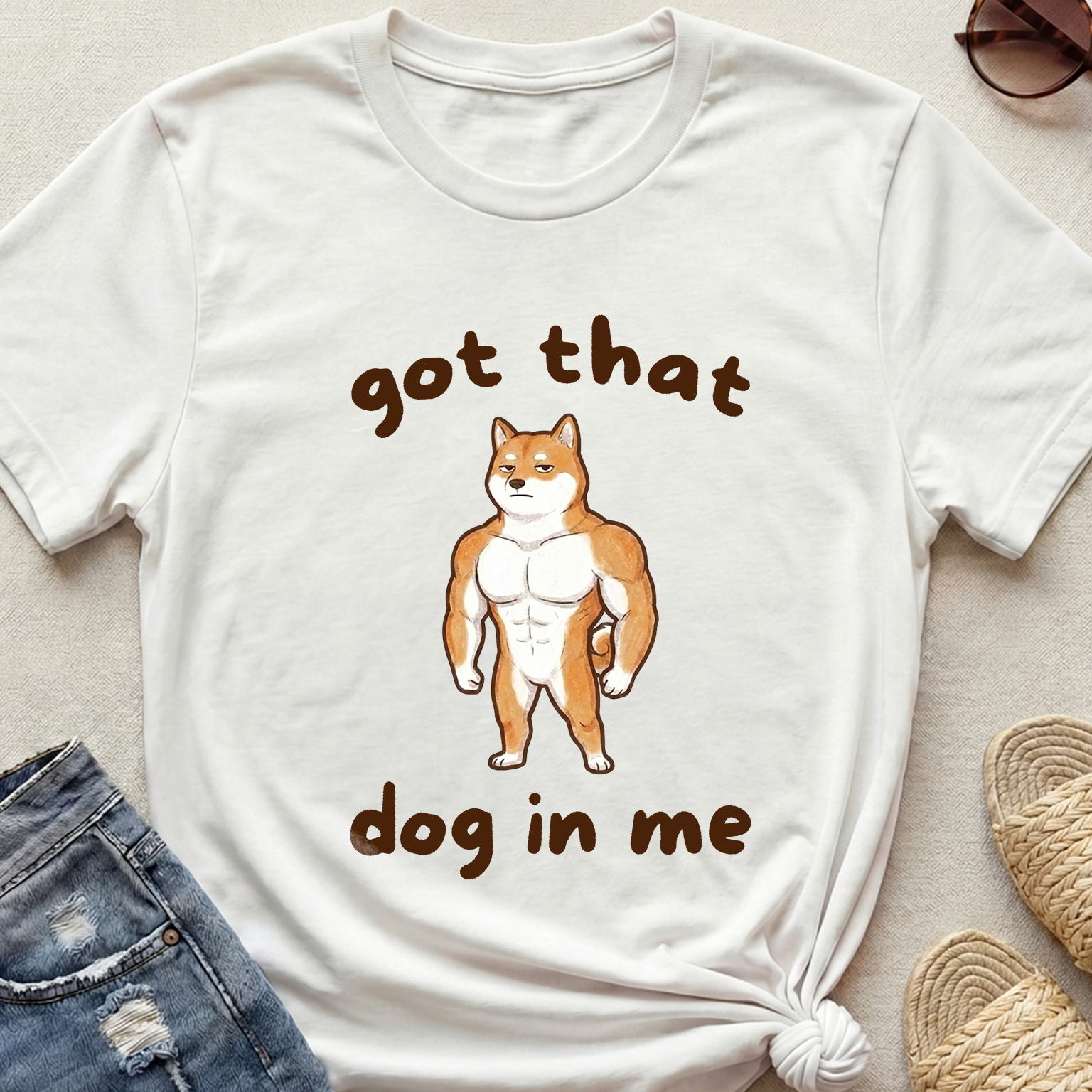 "Got that Dog In Me" Muscular Shiba Inu T-Shirt