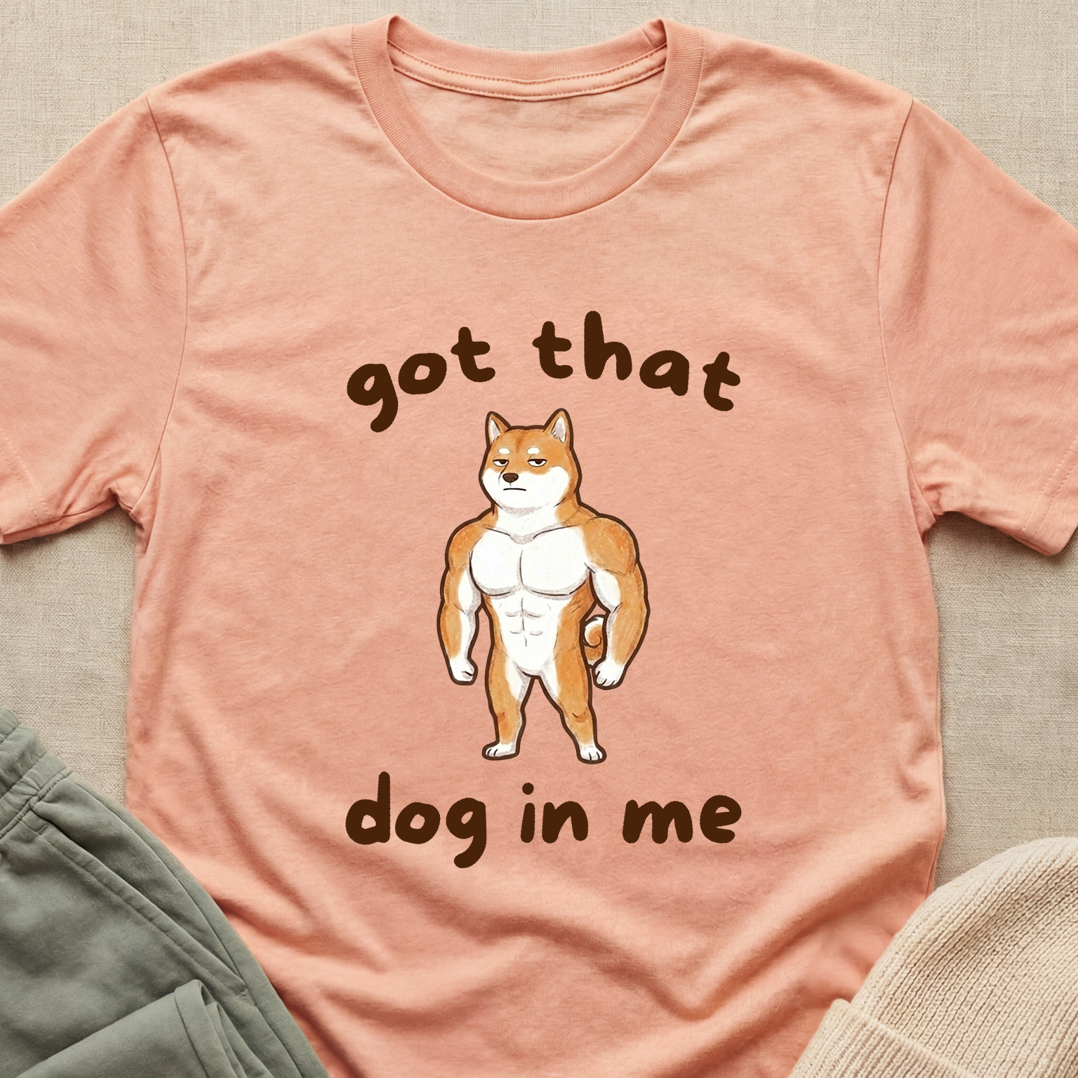 "Got that Dog In Me" Muscular Shiba Inu T-Shirt