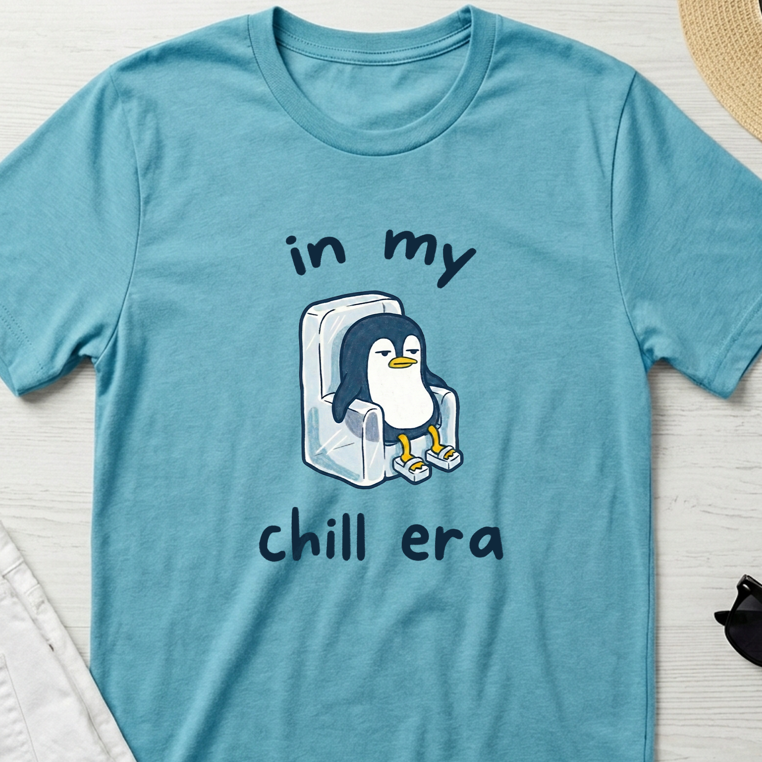 "In My Chill Era" Unbothered Penguin Shirt