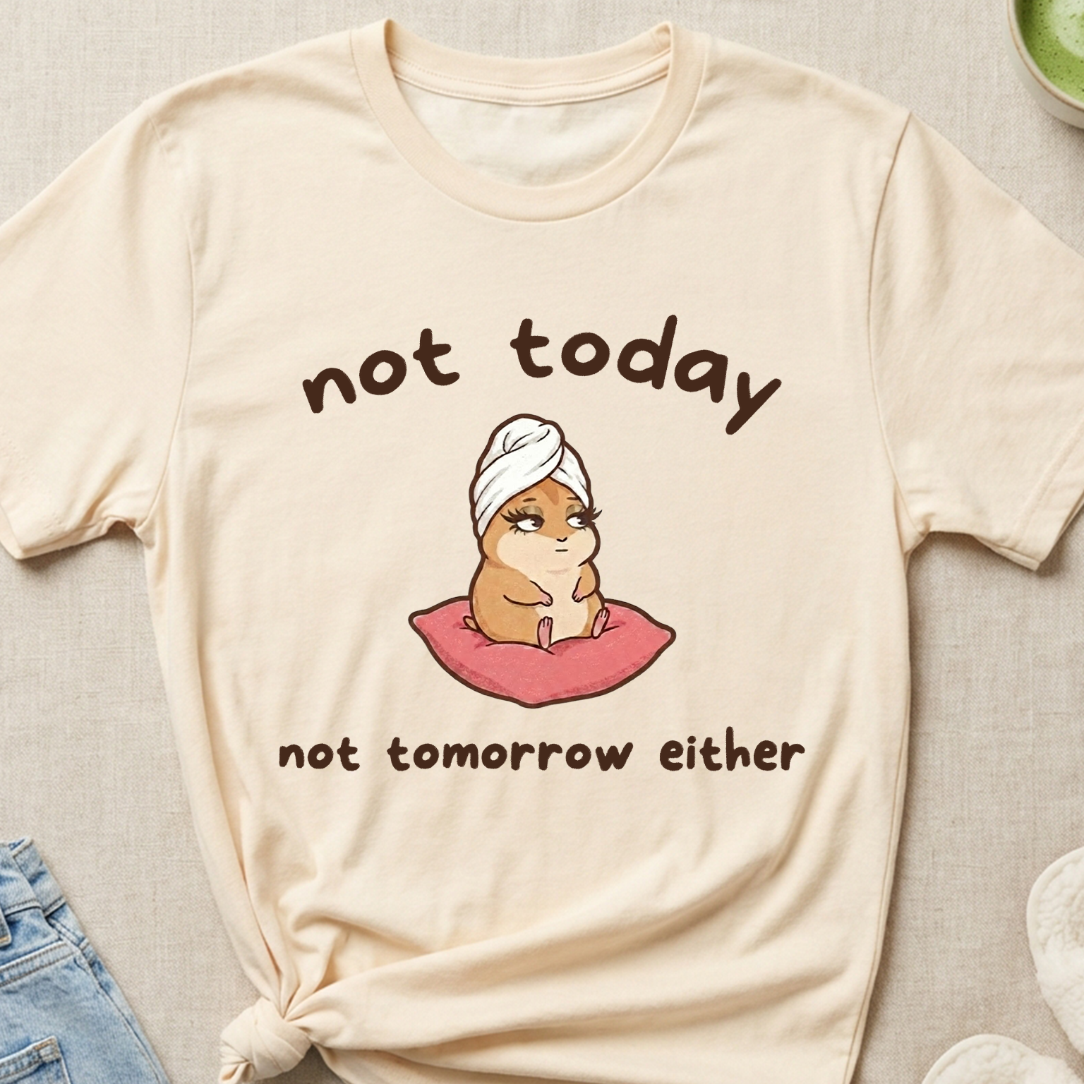 "Not Today" Spa Day Diva Hamster T-Shirt