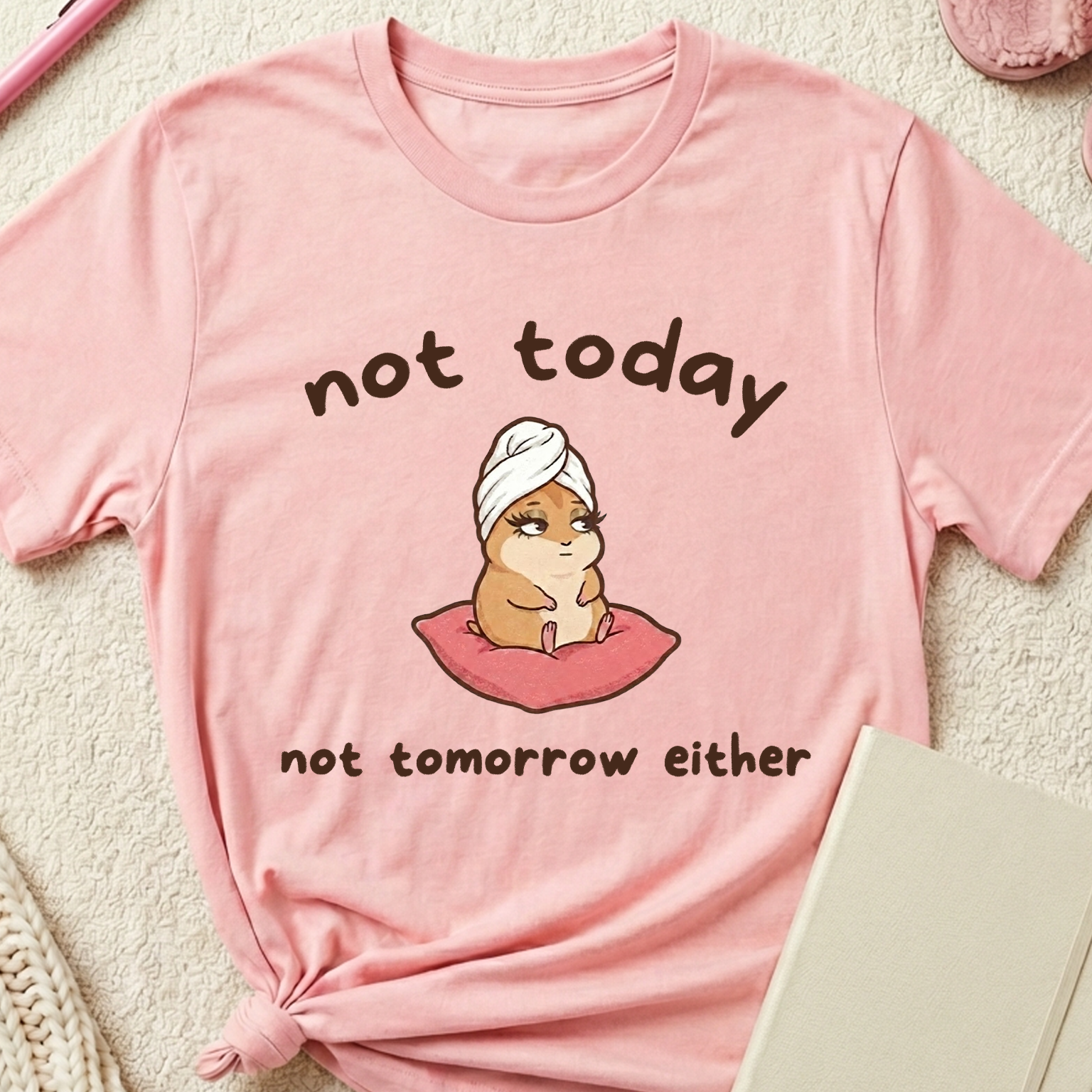 "Not Today" Spa Day Diva Hamster T-Shirt