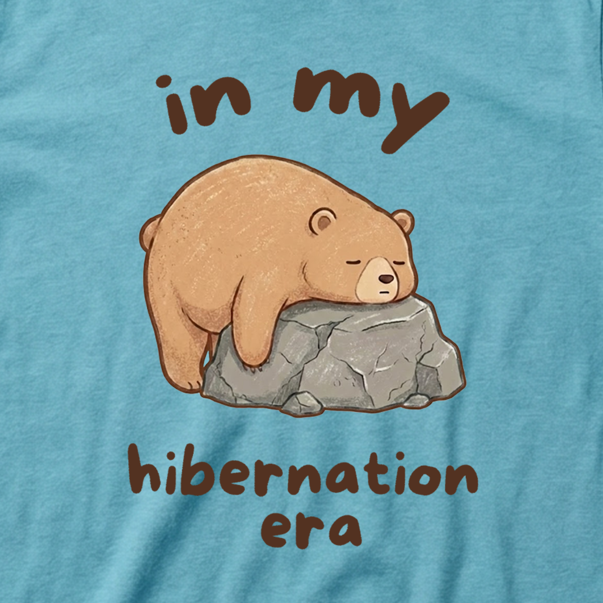 "In My Hibernation Era" Sleepy Bear T-Shirt